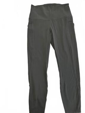 Lululemon High-Waisted Dark Grey 3/4 Women's Leggings - Size 8